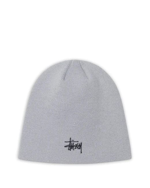 Stussy Gray Skullcap Beanie
