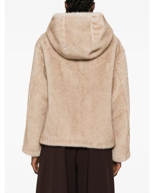 P.A.R.O.S.H. Natural Plush Hooded Jacket