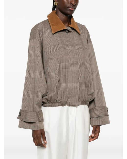 Rohe Brown Suede-Collar Jacket