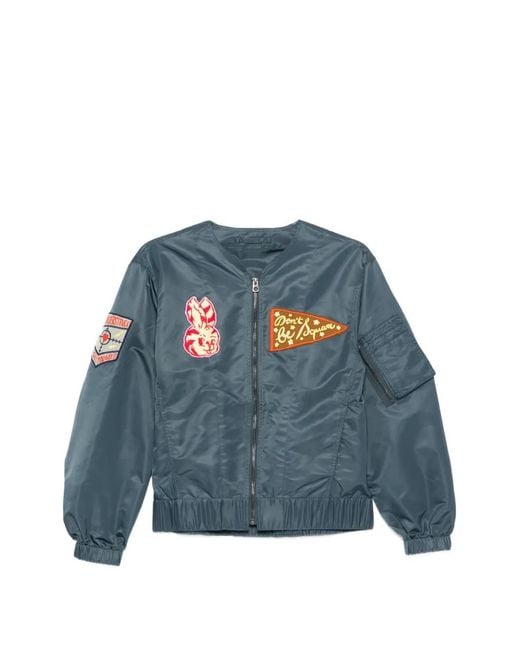KENZO Blue Appliqué Zip Jacket