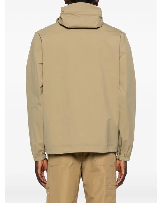 Chaqueta Con Cremallera Y Capucha Moncler de hombre de color Natural
