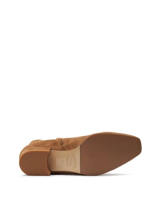 Scarosso Brown Suede Ankle Boots
