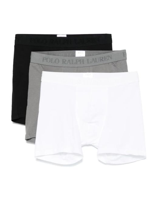 Polo Ralph Lauren Black Logo-Waistband Boxers (Pack Of Three) for men