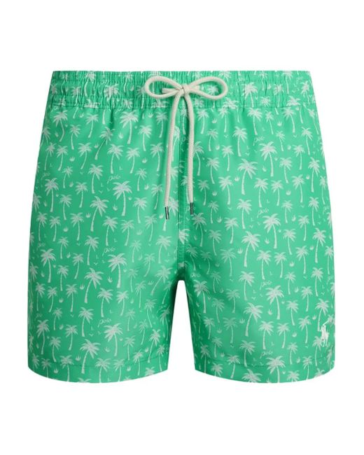 Polo Ralph Lauren Green Palm Tree Swim Shorts for men