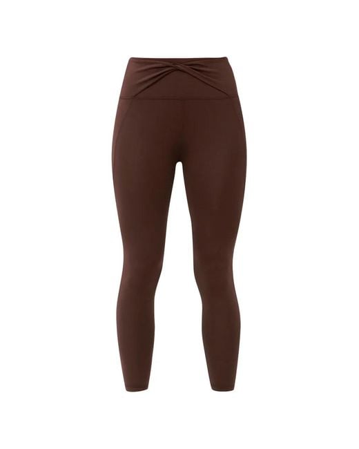 Sweaty Betty Brown All Day Cross-Over Waist Leggings