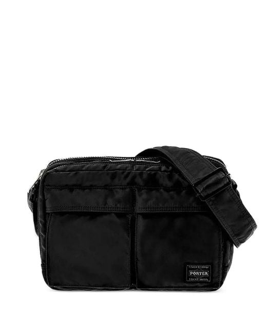 Porter-Yoshida and Co Black Tanker Messenger Bag for men