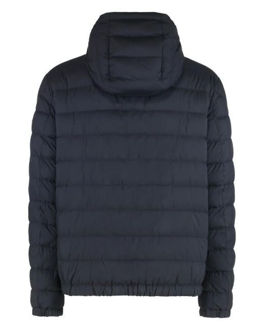 Moncler Blue Hooded Reversible Jacket for men