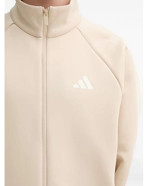 Adidas Natural Pull Zippé À Logo for men