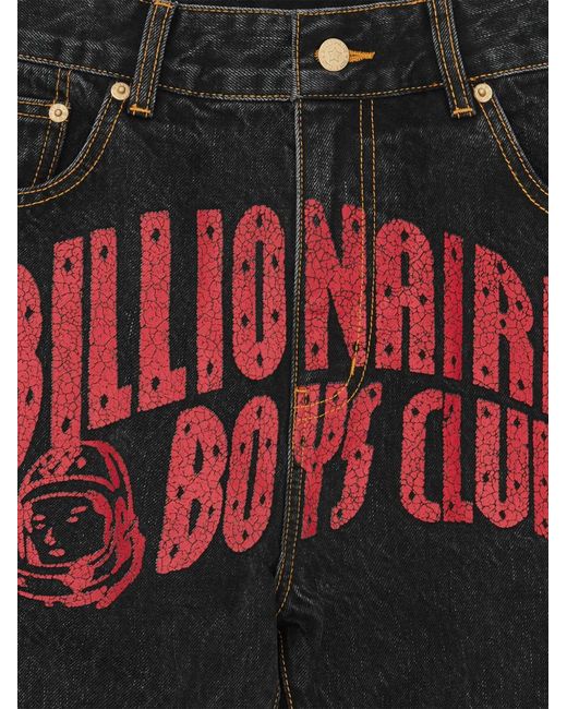 BBCICECREAM Gray Arch Logo Graphic Jeans for men