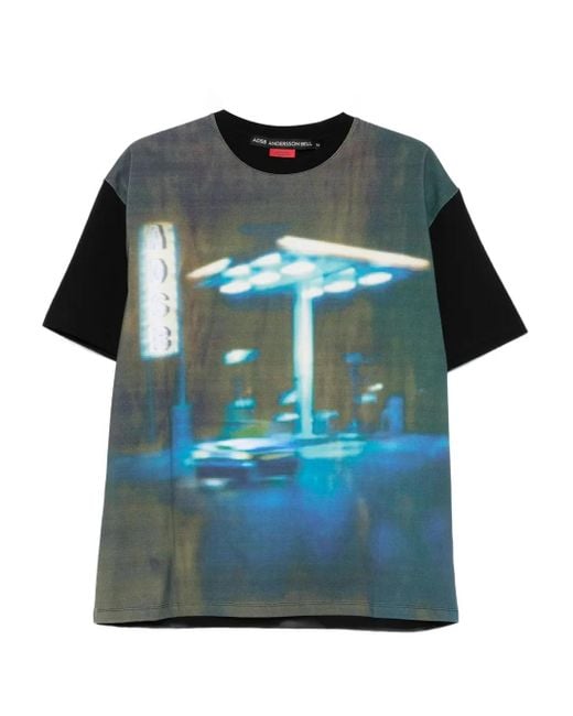 ANDERSSON BELL Gas Station T-Shirt in Blue for Men | Lyst Canada
