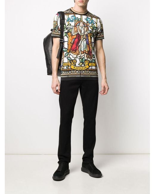 Dolce & Gabbana Napoleon Print T-shirt in Black for Men | Lyst