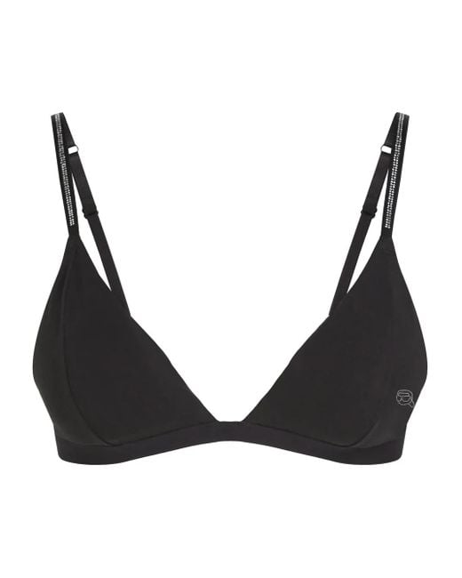 Karl Lagerfeld Black Triangel-Bh Mit Logo
