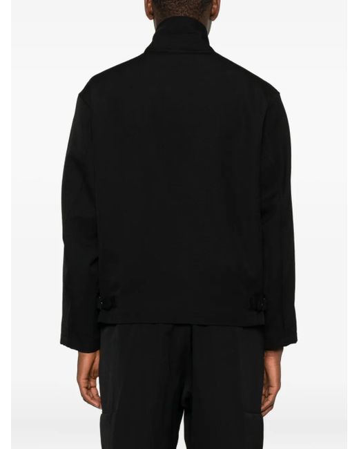 Yohji Yamamoto Black Wool Shirt Jacket for men