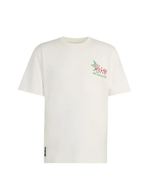 Adidas White Fifa World Cup 2026 Mascot Graphic T-Shirt for men