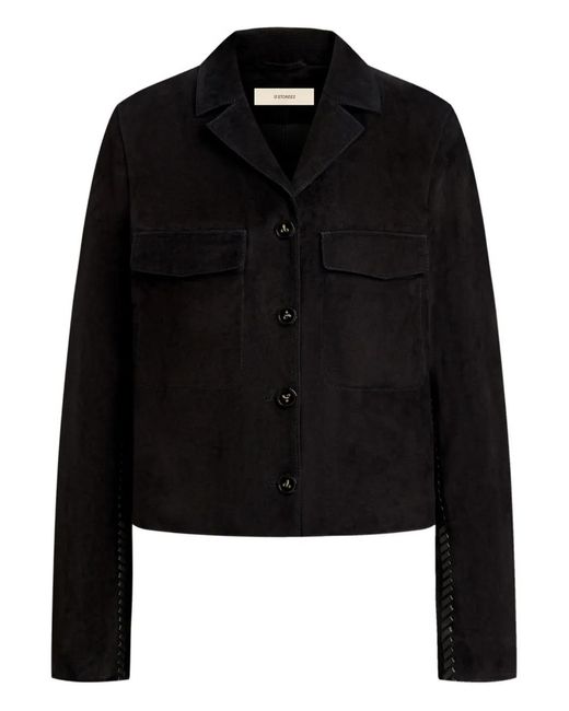 12 STOREEZ Black Suede Jacket