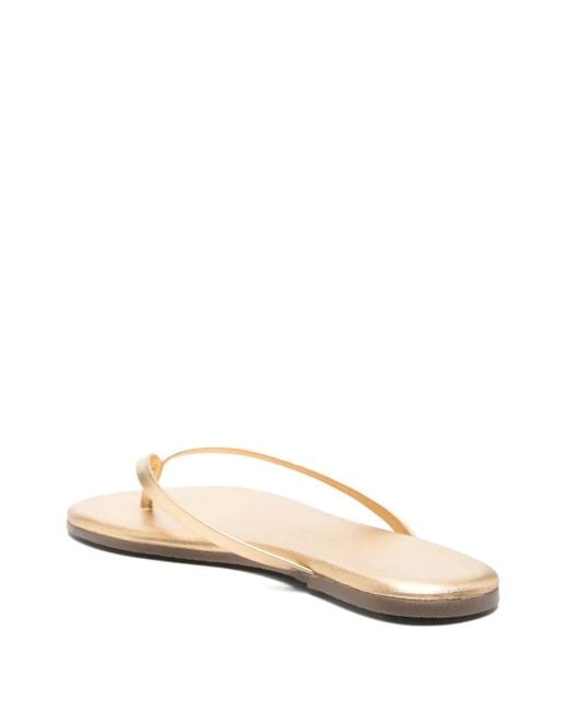TKEES White Metallics Flip-Flops