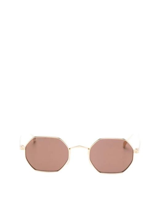 Cartier Pink Geometric Sunglasses