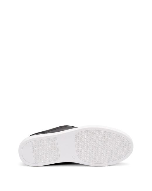 Frau Black Leather Sneakers for men