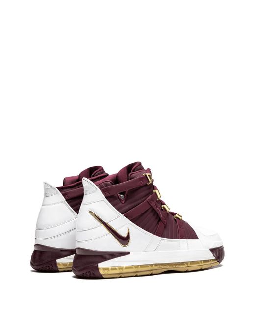 Nike Red Zoom Lebron 3 "Christ The King" Sneakers