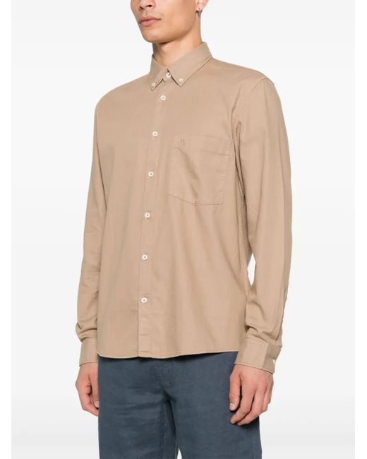 Marc O' Polo Natural Embroidered-Logo Shirt for men