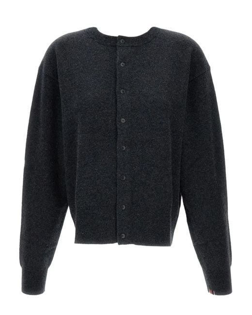 Extreme Cashmere Black Cashmere Blend Cardigan