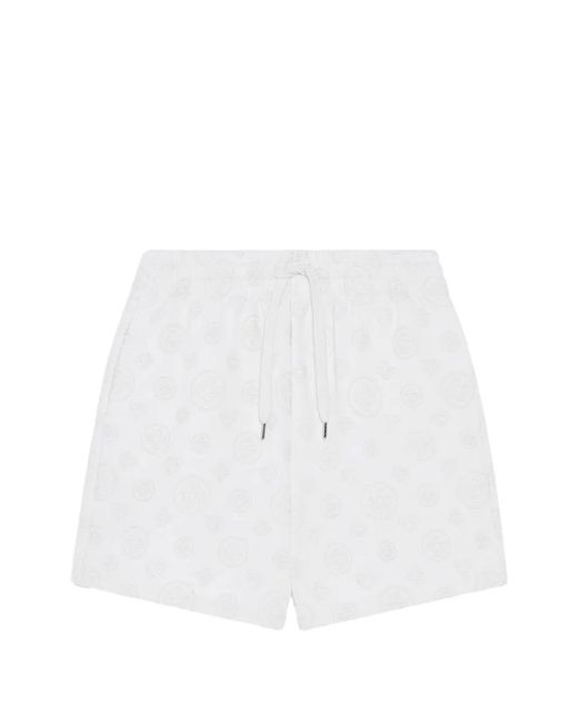 Casablanca White Floral Trim Classic Shorts for men