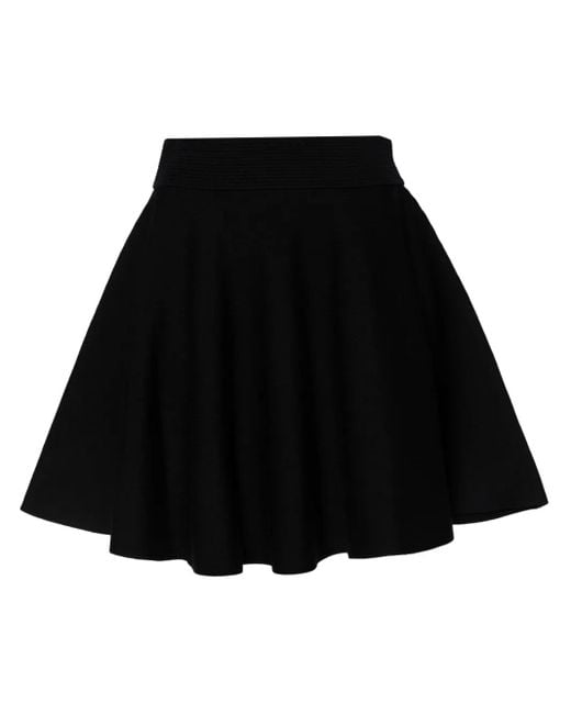 Sandro フレア ミニスカート Black