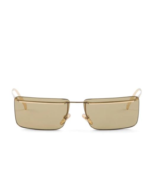 Prada Natural Rectangle-Frame Sunglasses for men