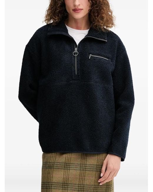 Barbour Blue Zip Pocket Top
