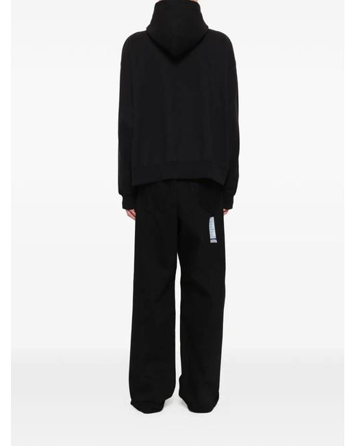 Maison Mihara Yasuhiro Blue Instrumental Logo-Patch Hoodie for men