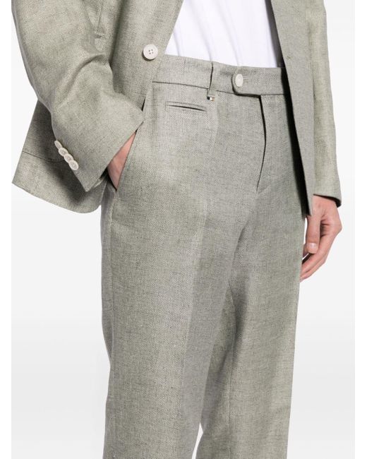 Pantalon de costume à coupe slim Boss pour homme en coloris Gray