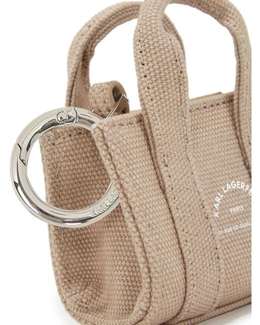 Karl Lagerfeld Natural Rue St-Guillaume Keychain