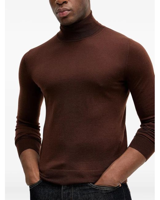 Colmar Brown Turtleneck Long-Sleeve Sweater for men