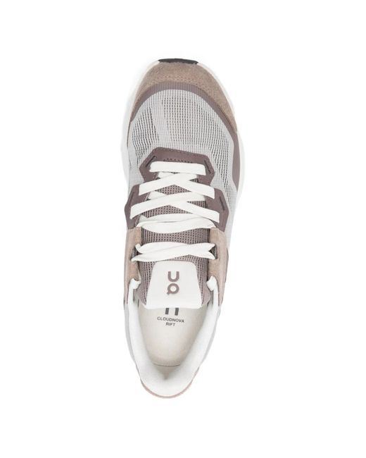 On Shoes White Cloudnova Rift Sneakers for men