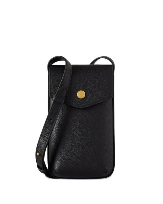 Cartera Pequeña Con Botones De Presión Mulberry de color Black