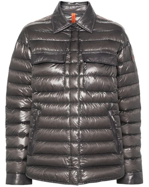 Parajumpers Gray Petronel Down Puffer Jacket