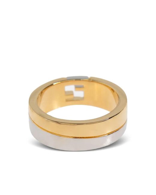 Fendi Ff Cube Ring in Metallic für Herren