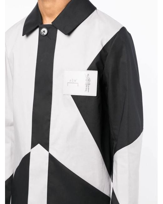 A_COLD_WALL* Black Geometric Panelled Jacket for men
