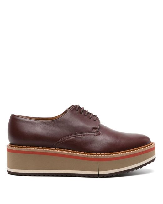 Robert Clergerie Brown Brook Lace-up Leather Oxford Shoes