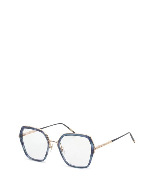 Chopard Blue Geometric-Frame Glasses
