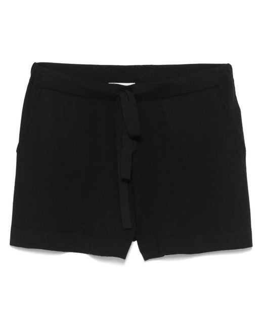 P.A.R.O.S.H. Black Drawstring Shorts