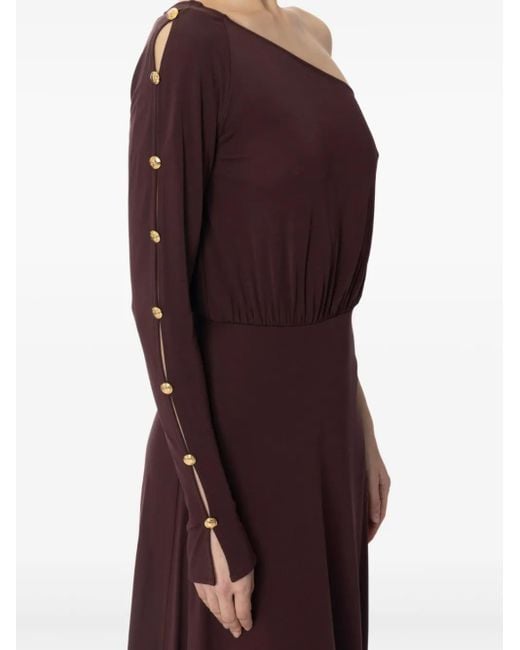 Elisabetta Franchi Purple Midi Dresses