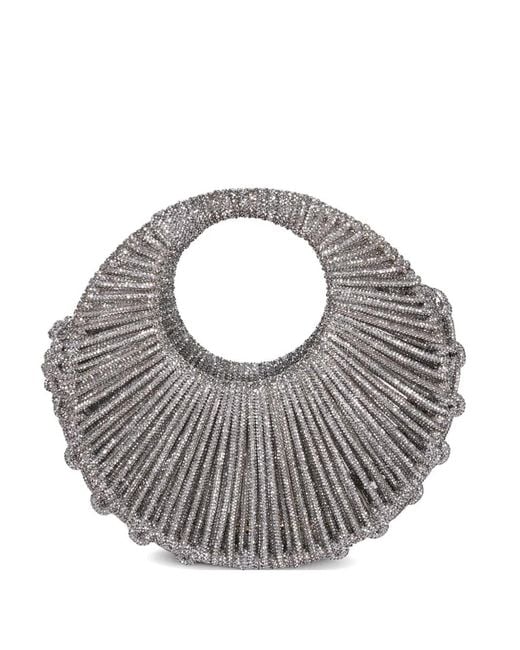 HIBOURAMA Gray Jaya Sequin-Embellished Tote Bag