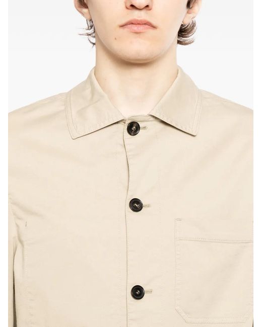 N.Peal Cashmere Natural Canvas Jacket for men