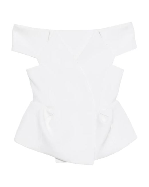 Khaite White Verone Top