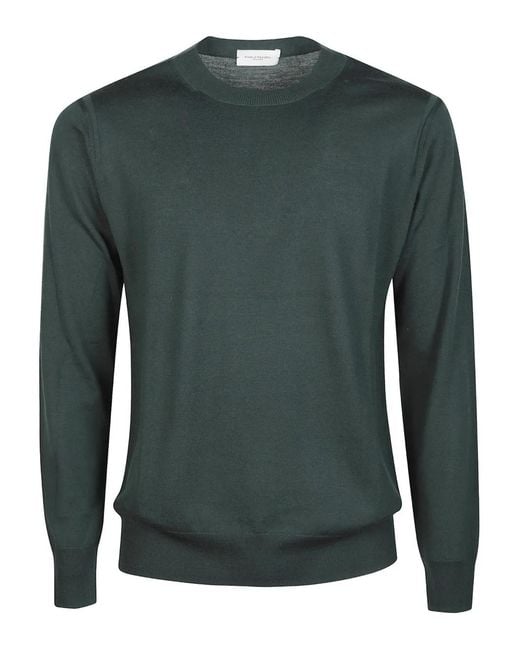 Paolo Pecora Green Crewneck Sweater for men