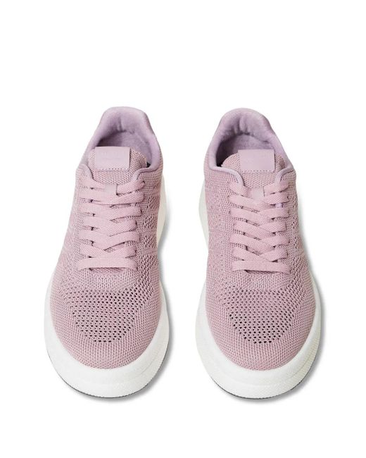 Twinset Pink Logo-Appliqué Sneakers