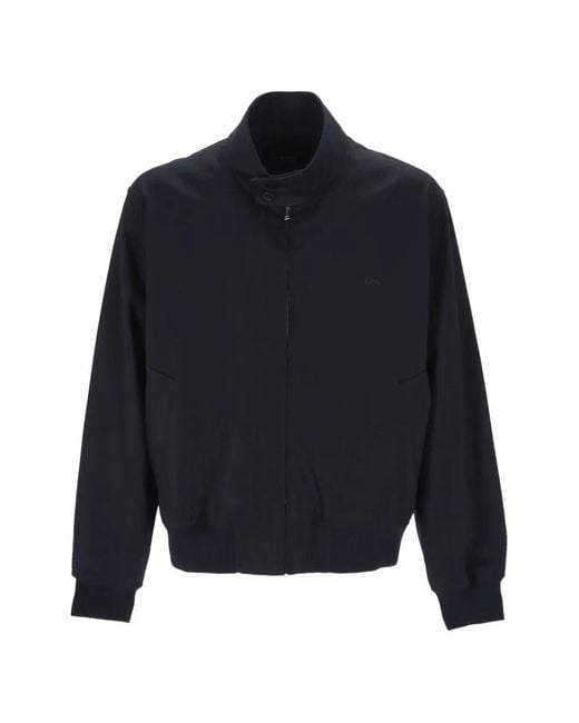 A.P.C. Blue Logo-Embroidered Jacket for men