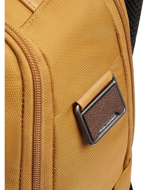 Piquadro Natural Expandable Laptop Backpack for men