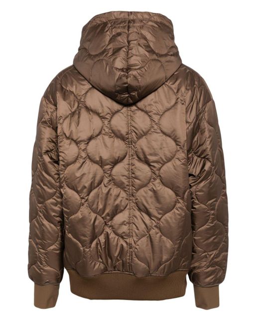 Down Jacket Blouson Side Logo Patch
